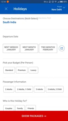 MakeMyTrip android App screenshot 2